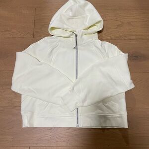 Lululemon scuba oversized full-zip hoodie, pale yellow, size M/L